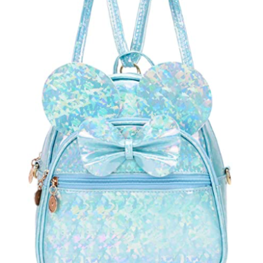 Sparkly Blue Minnie Convertible Mini Backpack
