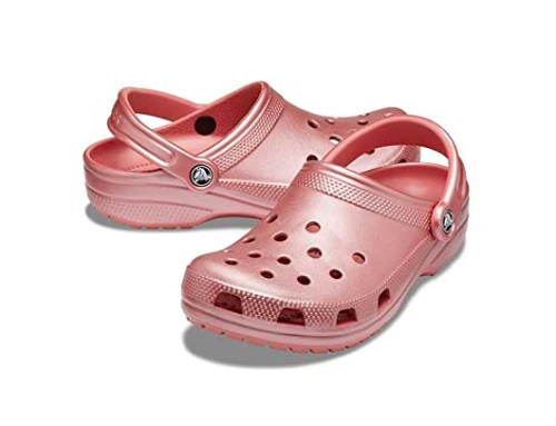 Metallic Pink Crocs