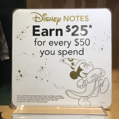 New Disney Note$ Promotion
