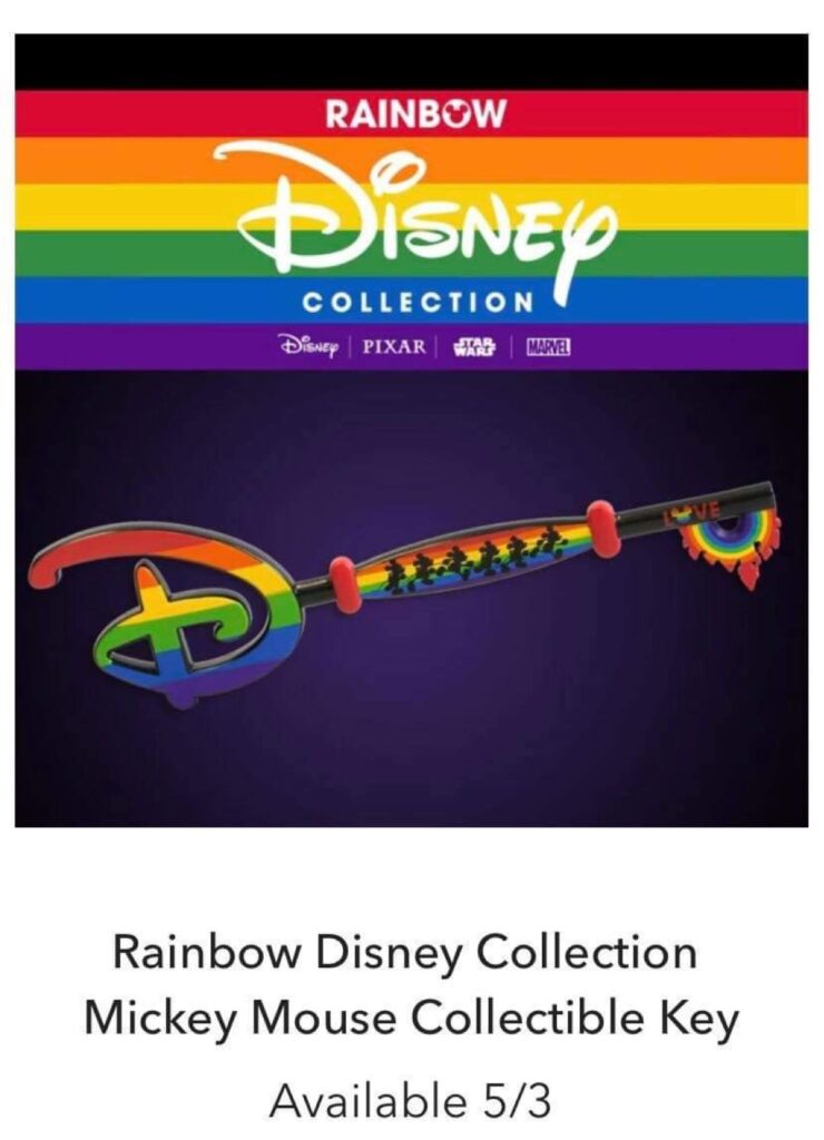 Rainbow collection Mickey key