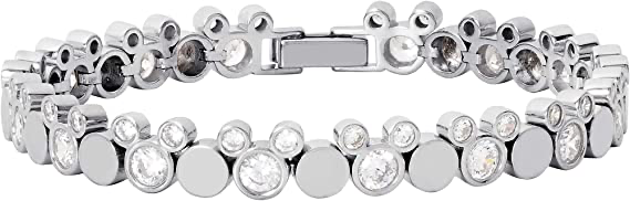 Silver Mickey Tennis Bracelet