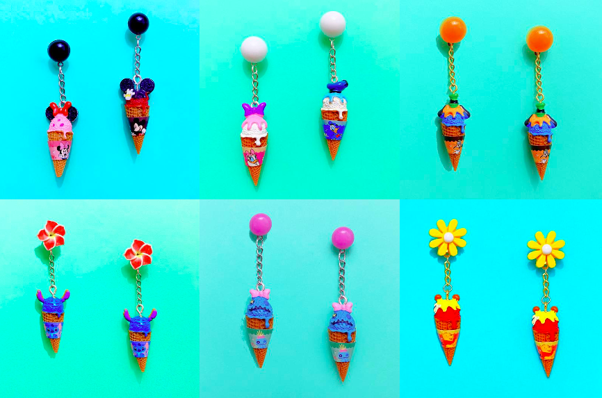 Ice Cream Character Earrings