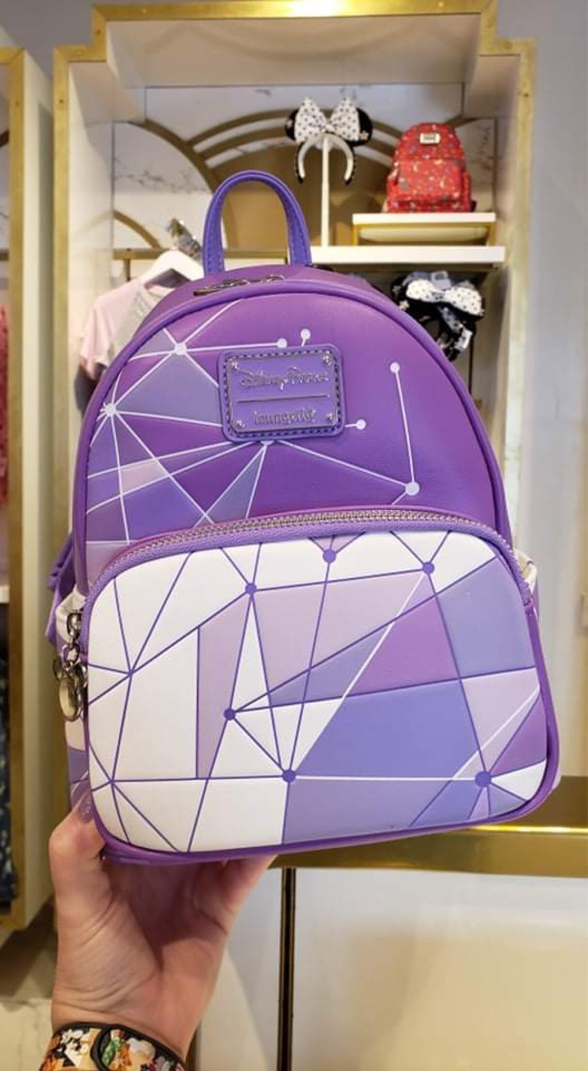 Loungefly Magic Kingdom Purple Wall Mini Backpack - hot Disney Parks