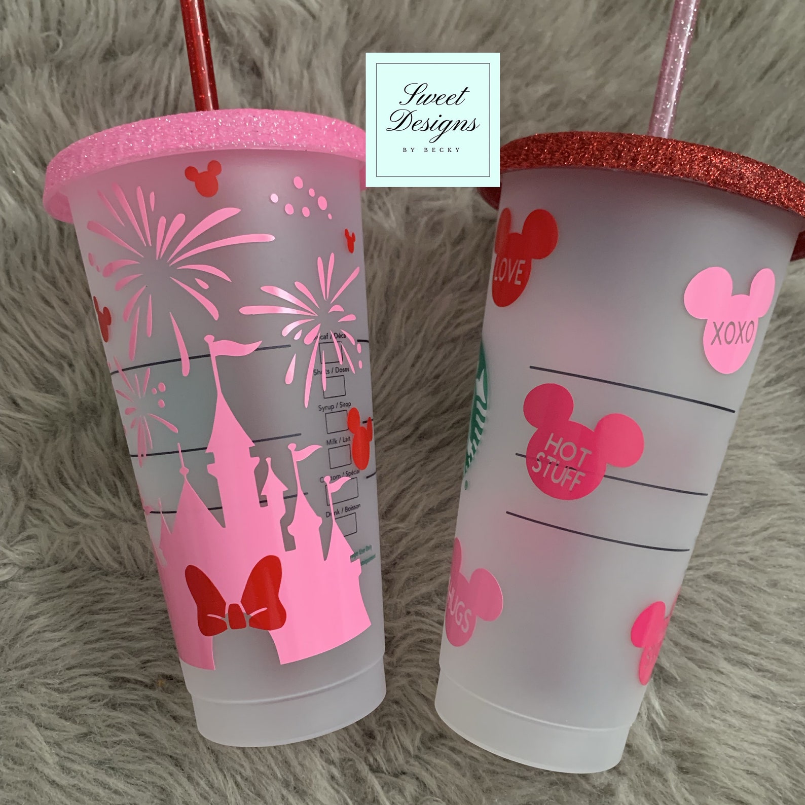 Disney Starbucks Cold Cup With Mickey Ears 