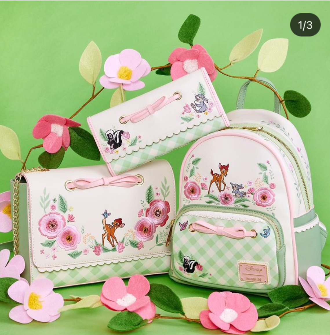 Bambi: Spring Time Gingham Loungefly Mini Backpack