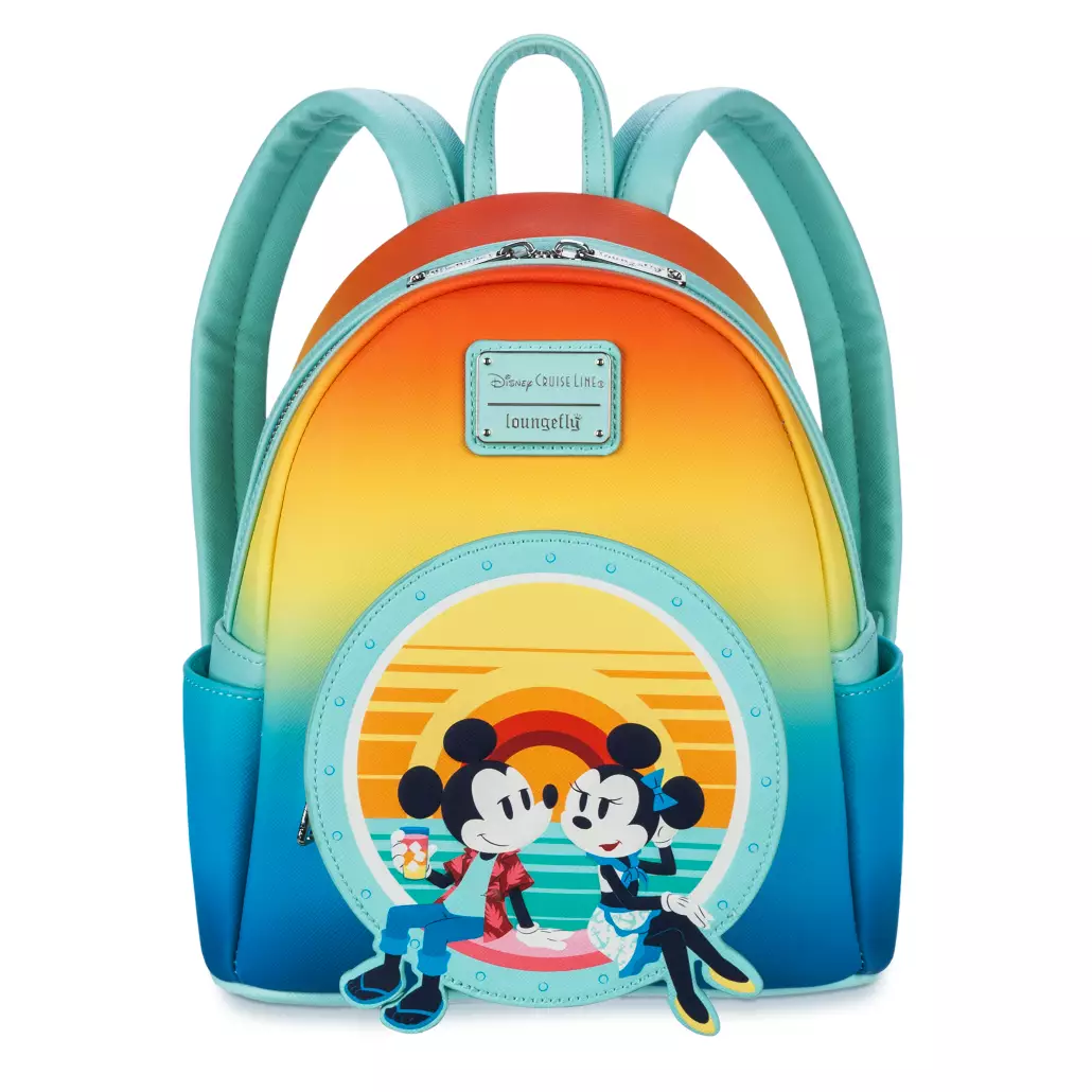 Disney Parks Tropical Mickey and Minnie Loungefly Minnie Backpack