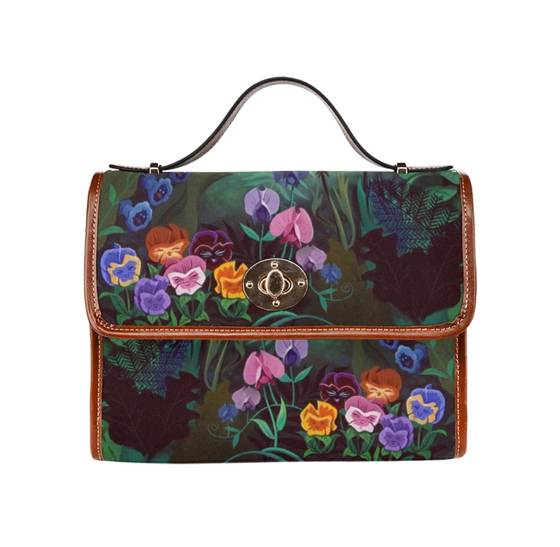 Alice in Wonderland Flowers Canvas Purse Is A Must Have For Spring - bags