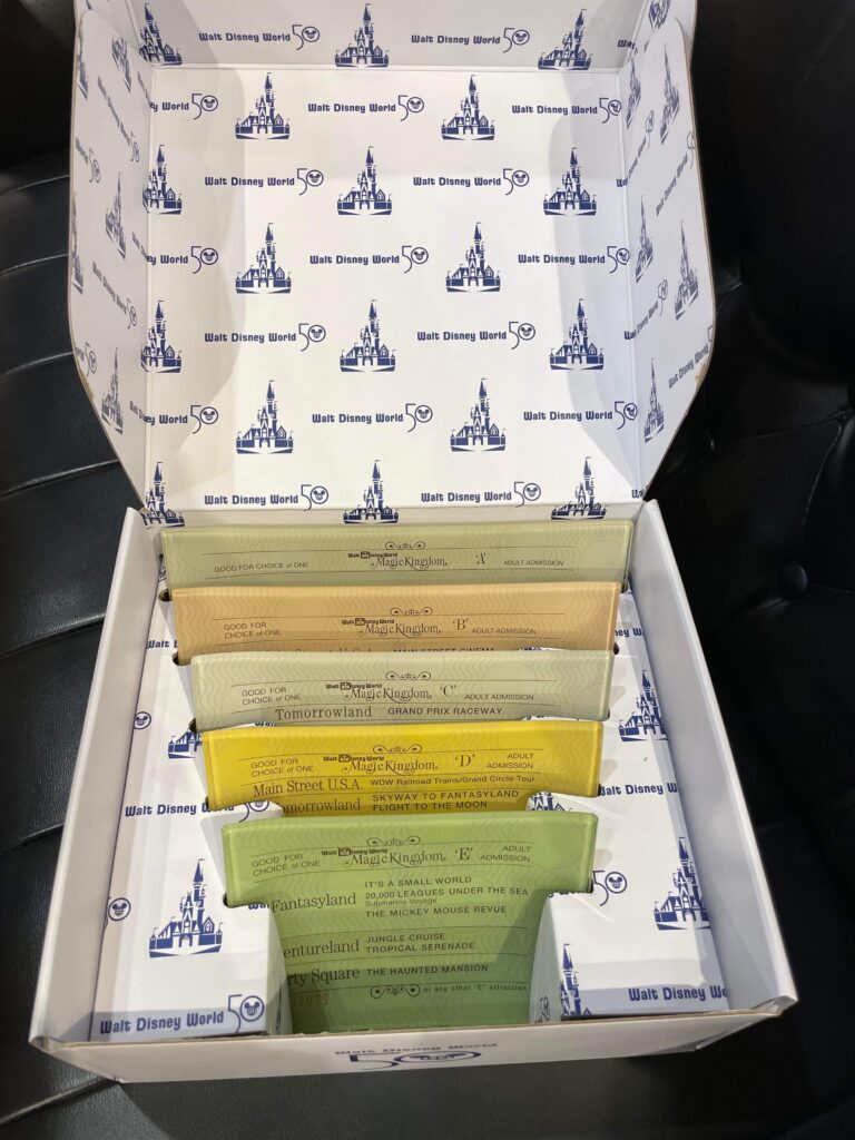 Disney Ticket Book Coasters