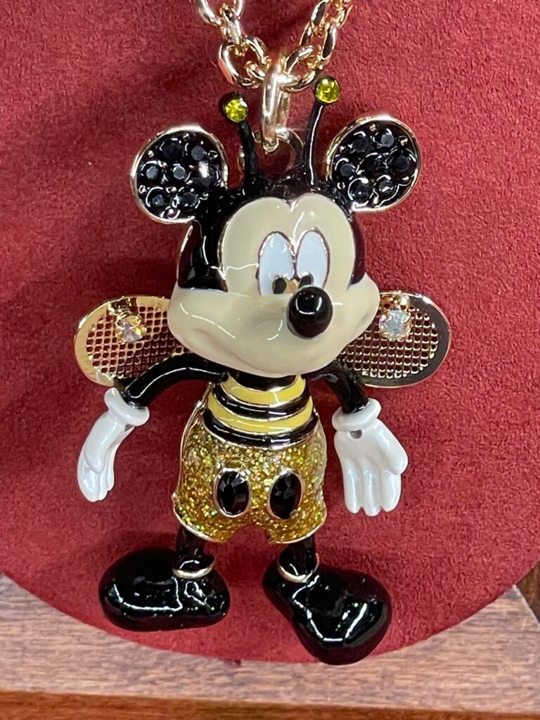 Betsey johnson clearance mickey mouse necklace