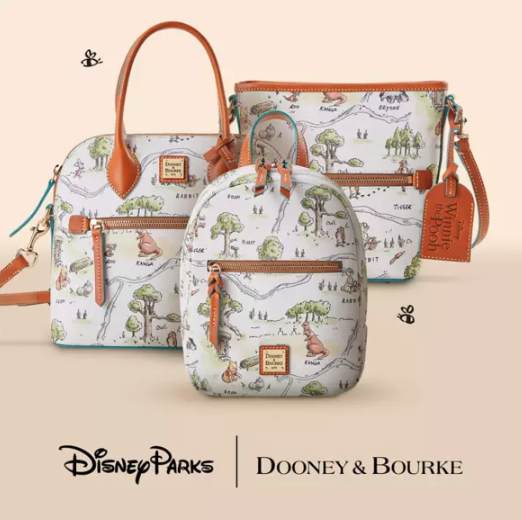 Disney Parks Pixar Maps Dooney & Bourke Zip Satchel Bag
