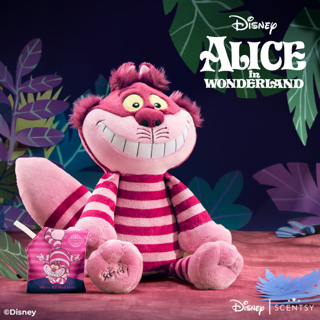 Disneyland Walt Disney World Alice in Wonderland Cheshire Cat Plush 