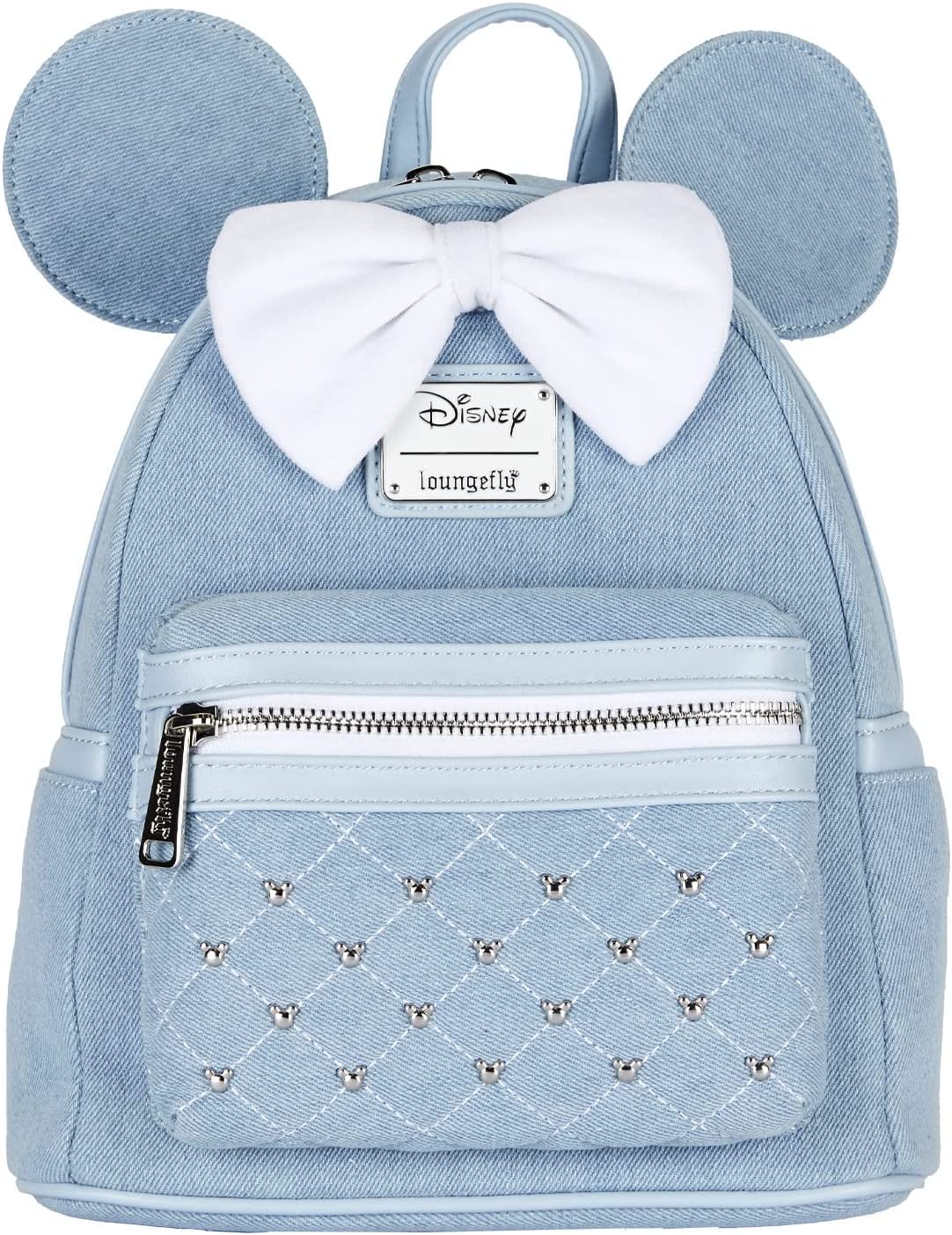 Minnie Mouse Denim Polka Dot Mini-Backpack