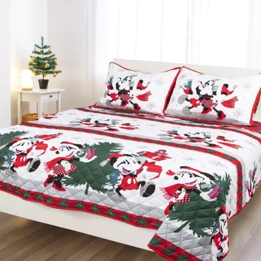 Mickey and Minnie Christmas Bedding