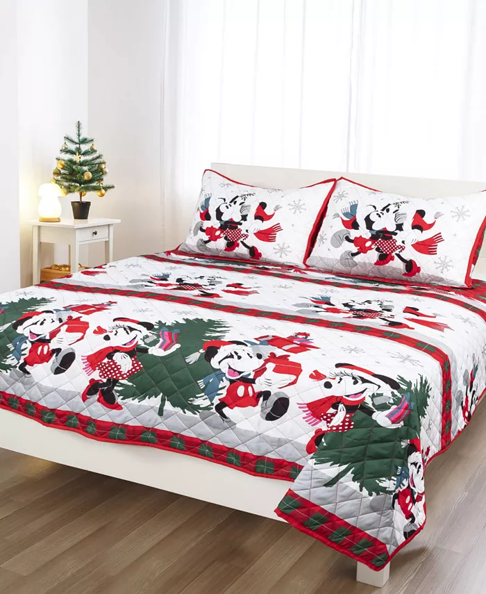 Mickey and Minnie Christmas Bedding 