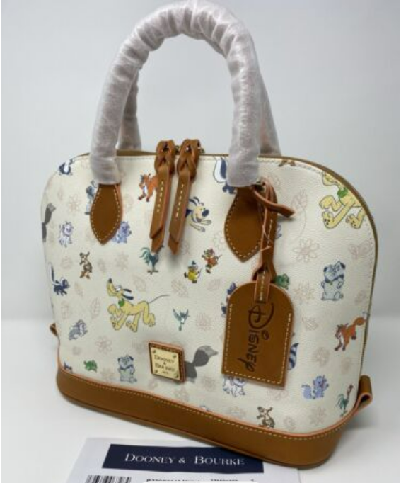 2023 Disney Parks Dooney & Bourke Critter Chaos Tote Bag Purse Pluto Chip  Dale