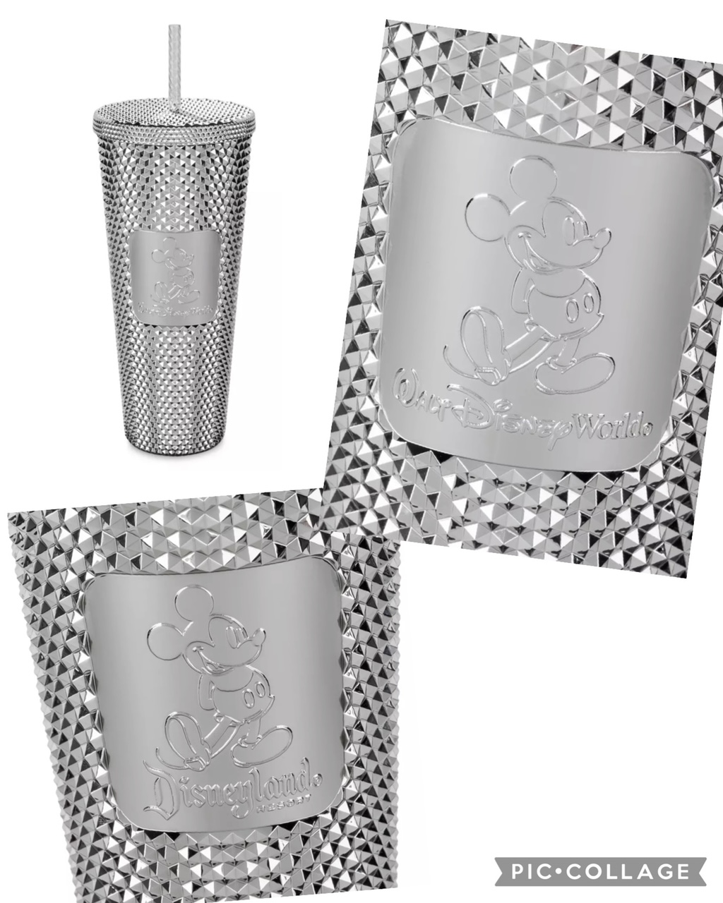 Disney Starbucks Tumbler - Disney100 Mickey Geometric - Silver