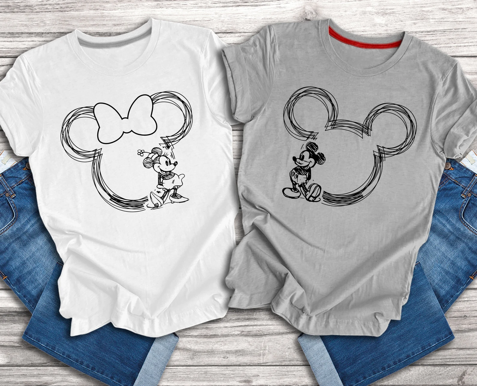 Mickey and Minnie Mouse Sketch T Shirts for Your Next Disney Vacation Fashion