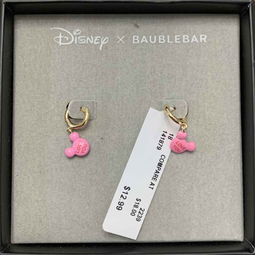 BaubleBar Disney x Valentine's Mickey & Minnie Kissing With Red