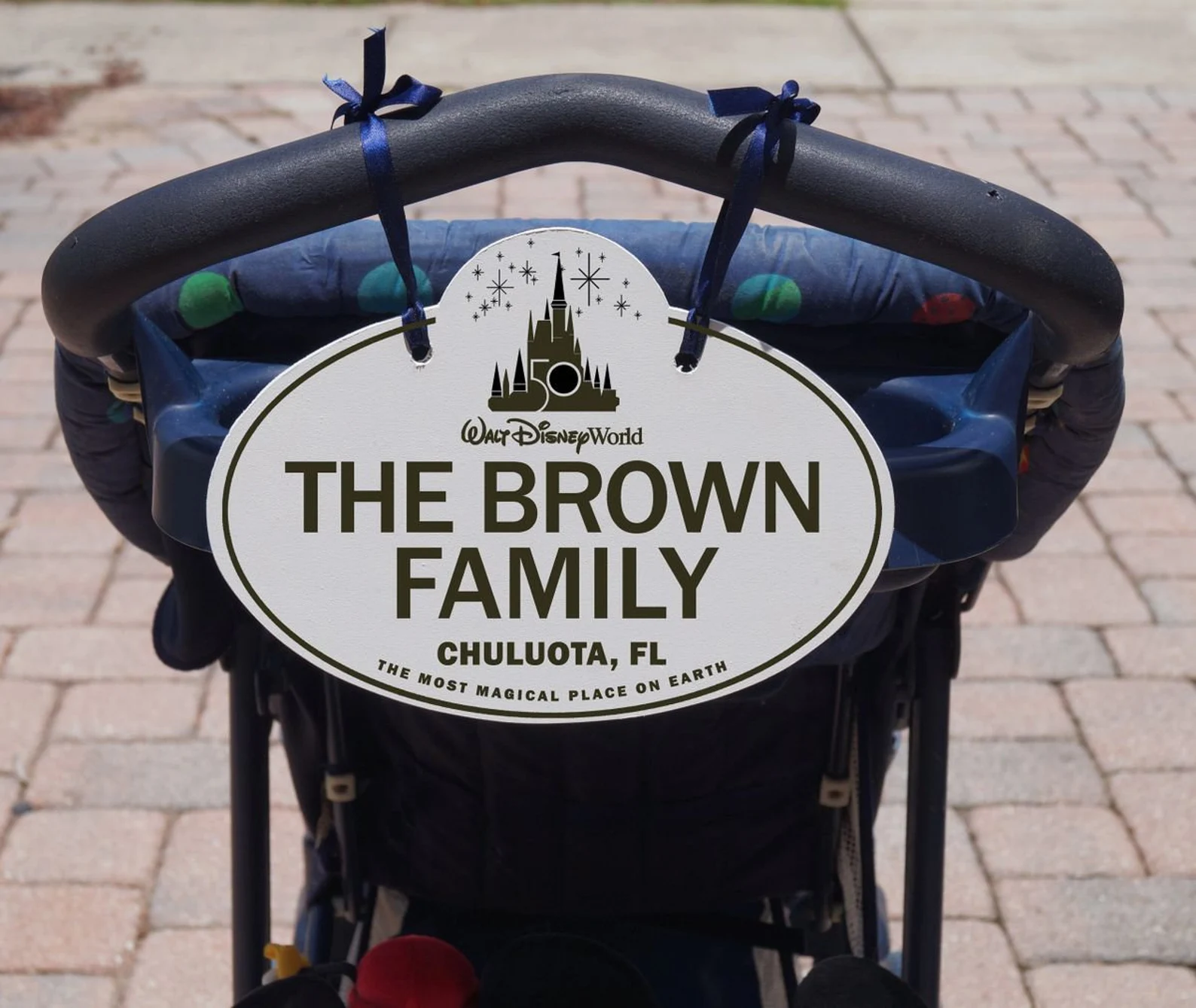 Disney Cast Member Nametag Stroller Sign Decor