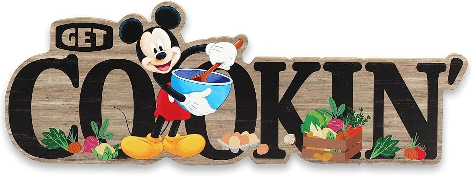 Disney Discovery Mickey and Minnie Kitchen Signs Decor