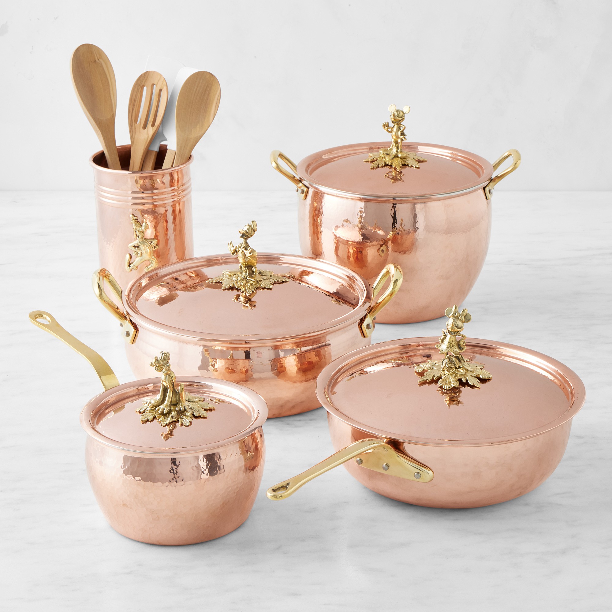 Ruffoni Historia Decor 5-Piece Cookware Set, Copper