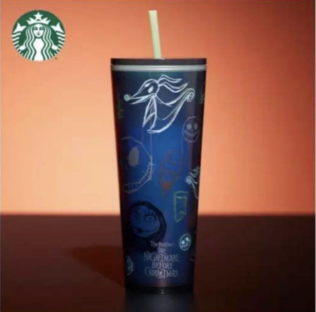 Halloween Stitch Starbucks Cold Cup, Glow in Night