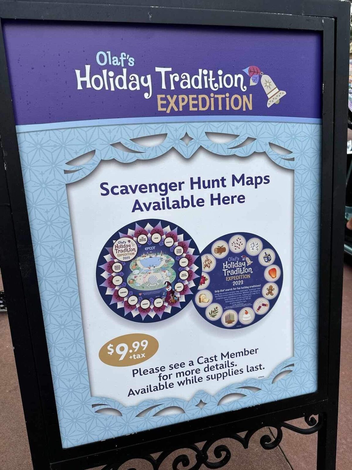 The Olaf Scavenger Hunt at EPCOT Celebrates Holiday Traditions