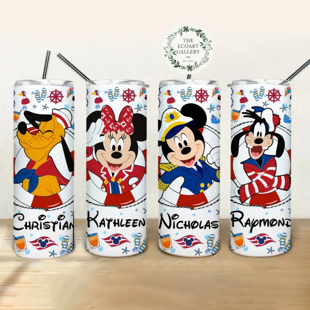 Disney Minnie & Mickey Mouse Tumbler Set 