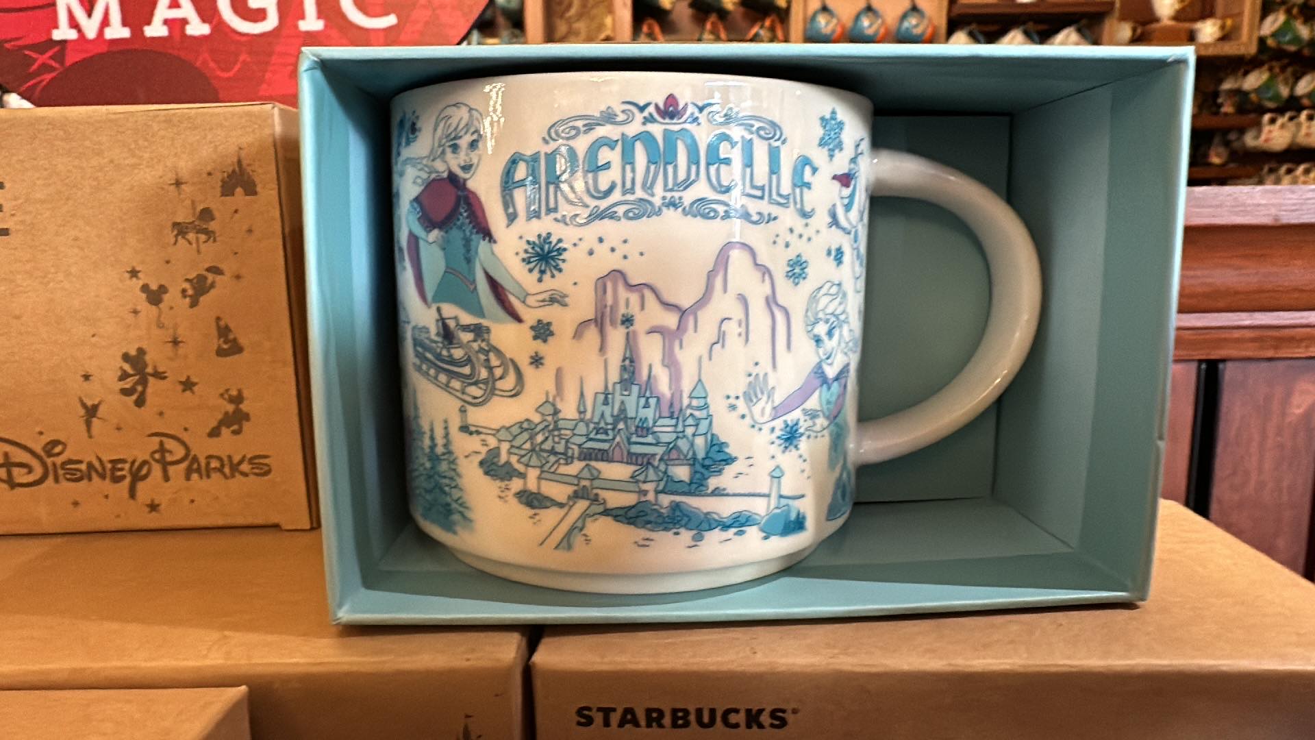 My Disney Starbucks mug collection. I love the art on these. : r/disney