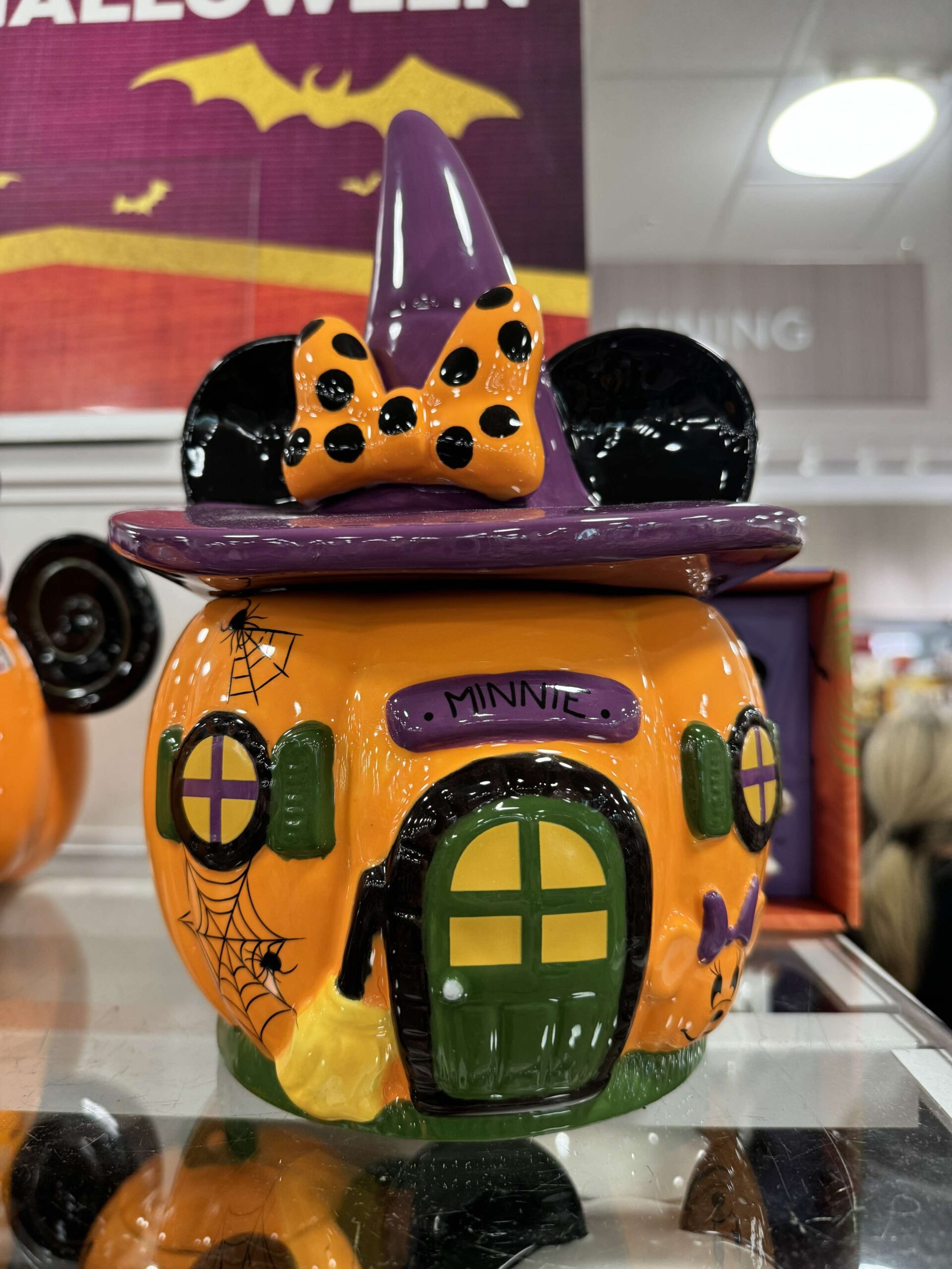 Brand new Disney Halloween store Mickey Cookie Jar and mug set