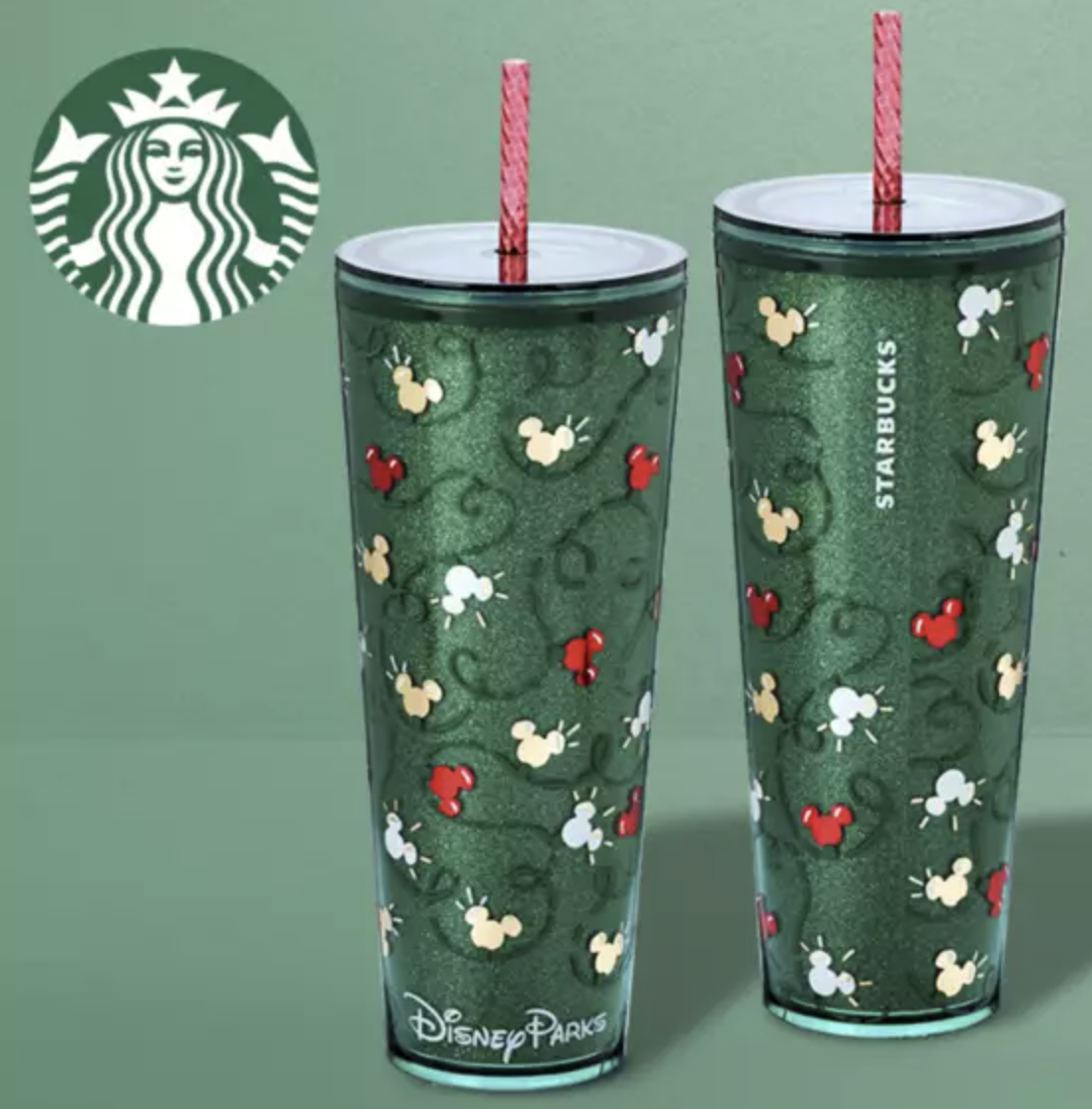 Mickey Mouse Neon store Green Starbucks Tumbler