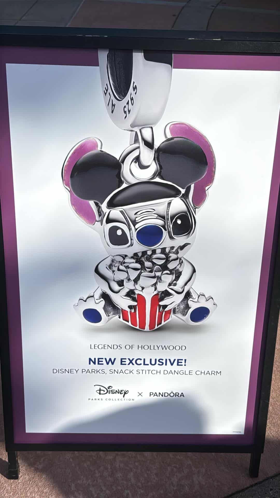 New Disney Parks Pandora Snacks Stitch Dangle Charm - Jewelry -