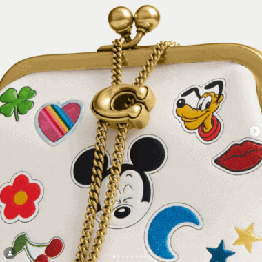 Colorful Disney stickers on stylish accessories. Perfect for Disney fans and fashionistas.