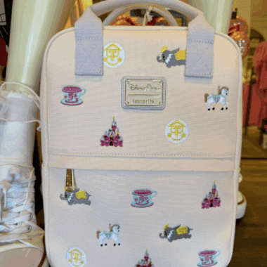 Colorful Disney-themed embroidered backpack perfect for Disney fans and fashionistas.