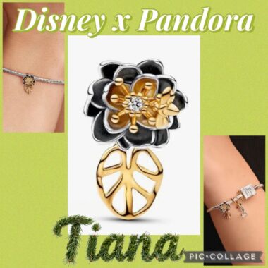 Elegant Pandora charm bracelet featuring Disney-inspired charms, perfect for Disney fashion lovers.