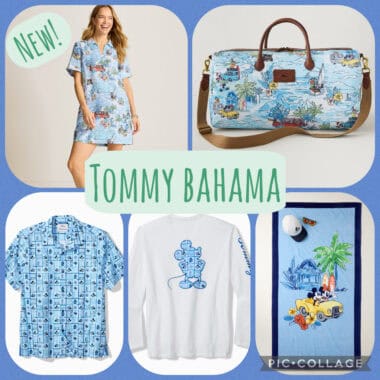 Themed fashion and accessories by Tommy Bahama. Perfect for Disney fans and summer wear.