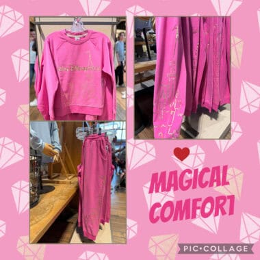 Inspired lounge sweatshirt and pants for women.