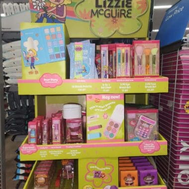 Lizzie McGuire stationery set with colorful pens and notebooks for kids.