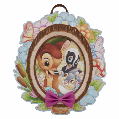 Adorable Bambi-themed bag featuring Bambi, Thumper, and Flower for spring fashion. Perfect Disney ac.