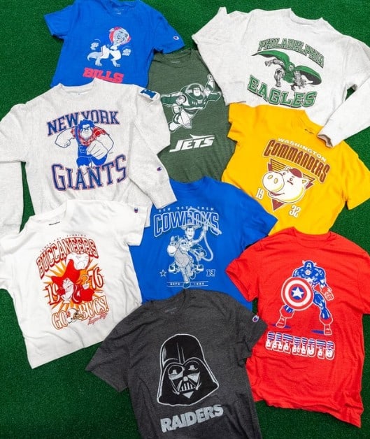 Disney and the NFL Team Up for a First-of-Its-Kind Apparel