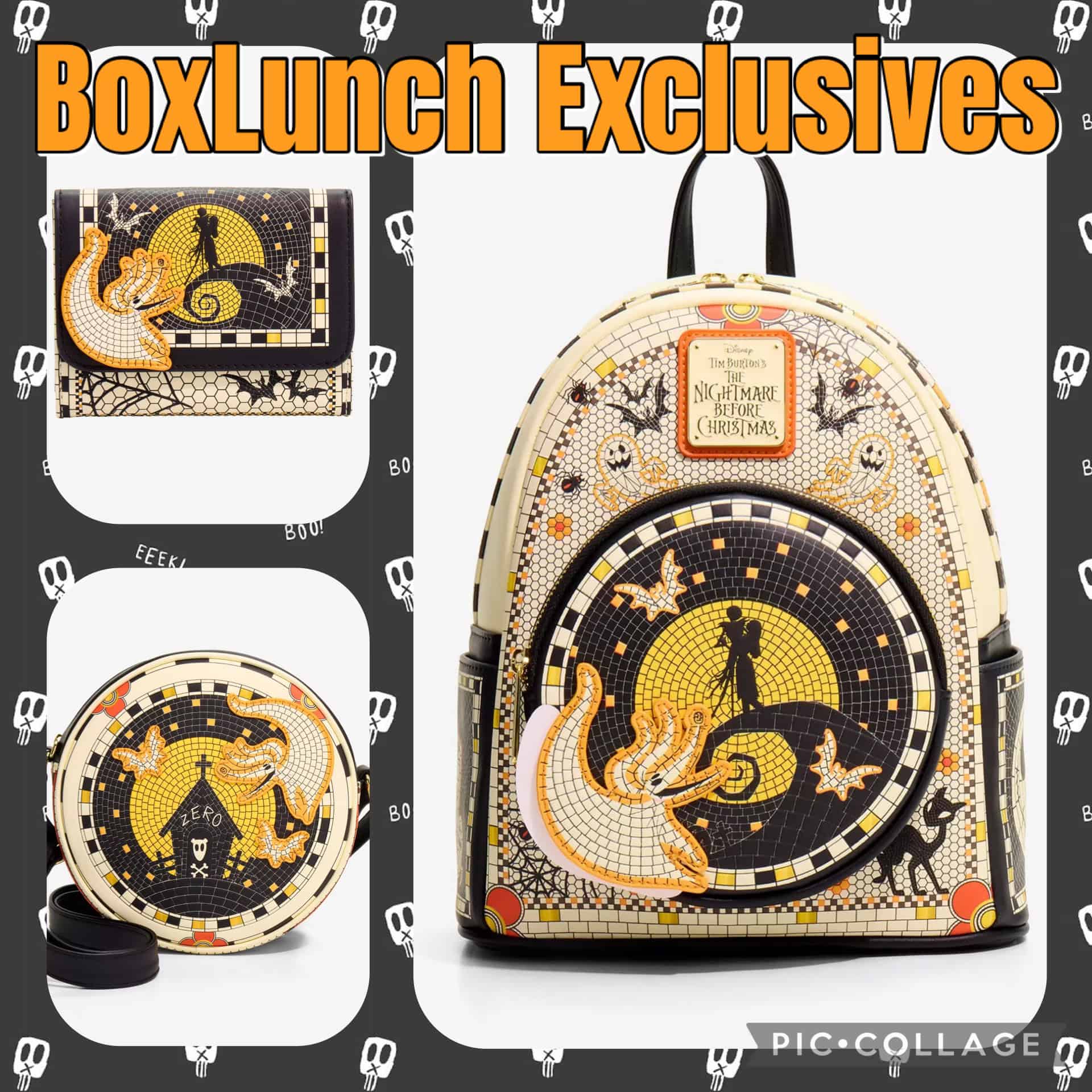 Loungefly Disney Nightmare Before Christmas Mosaic Mini Backpack NWT Disney Loungefly Disney The Nightmare Before Christmas  main image 3