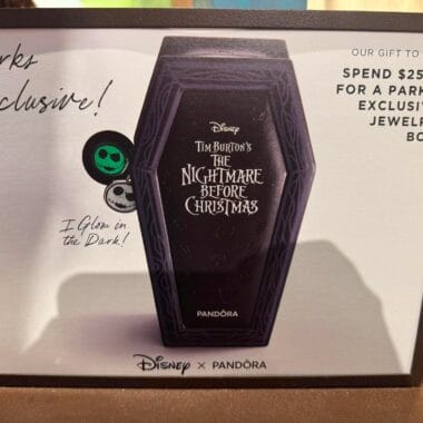 Exclusive Disney Pandora jewelry box inspired by The Nightmare Before Christmas.