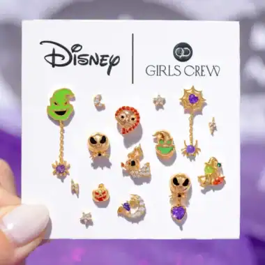 Disney Girls Crew jewelry featuring Disney characters and colorful charms.