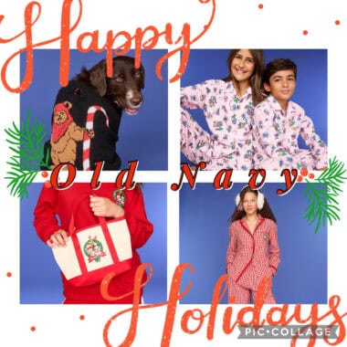 Festive holiday pajamas and accessories for kids and pets from Disney.