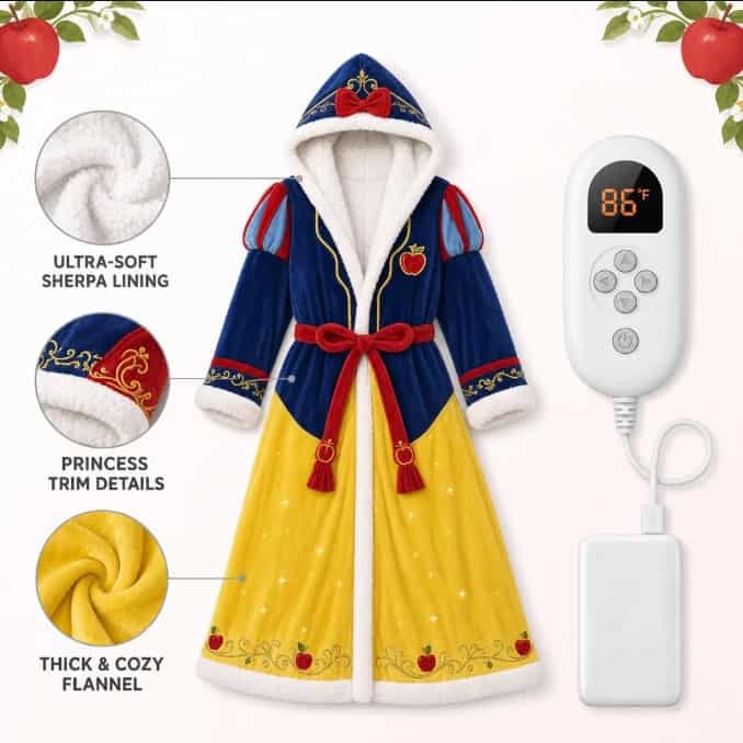 Royal Robe Robe Princess Comfort Heated Robes Bring Royal Warmth to Cozy Season - Fashion